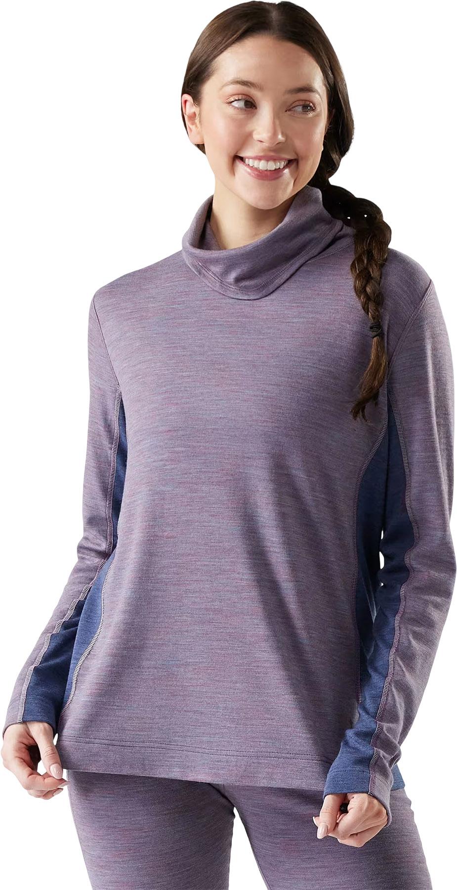 Product gallery image number 3 for product Couche de base pour le haut classique à col montant en mérinos thermique - Femme