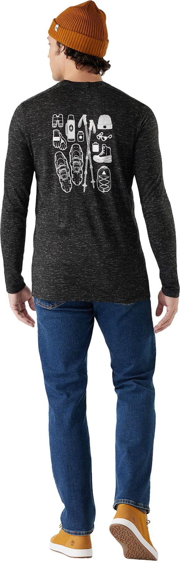 Product gallery image number 2 for product Gear Up Merino Hemp Blend Long Sleeve Graphic T-Shirt - Men's