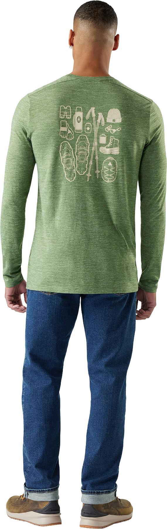 Product gallery image number 2 for product Gear Up Merino Hemp Blend Long Sleeve Graphic T-Shirt - Men's