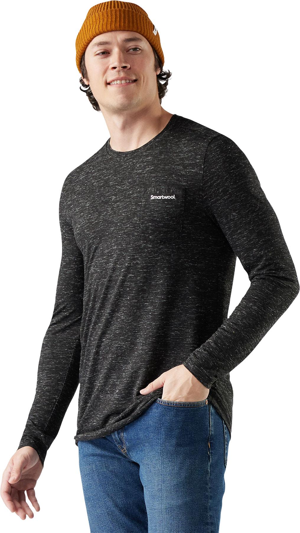 Product gallery image number 3 for product Gear Up Merino Hemp Blend Long Sleeve Graphic T-Shirt - Men's