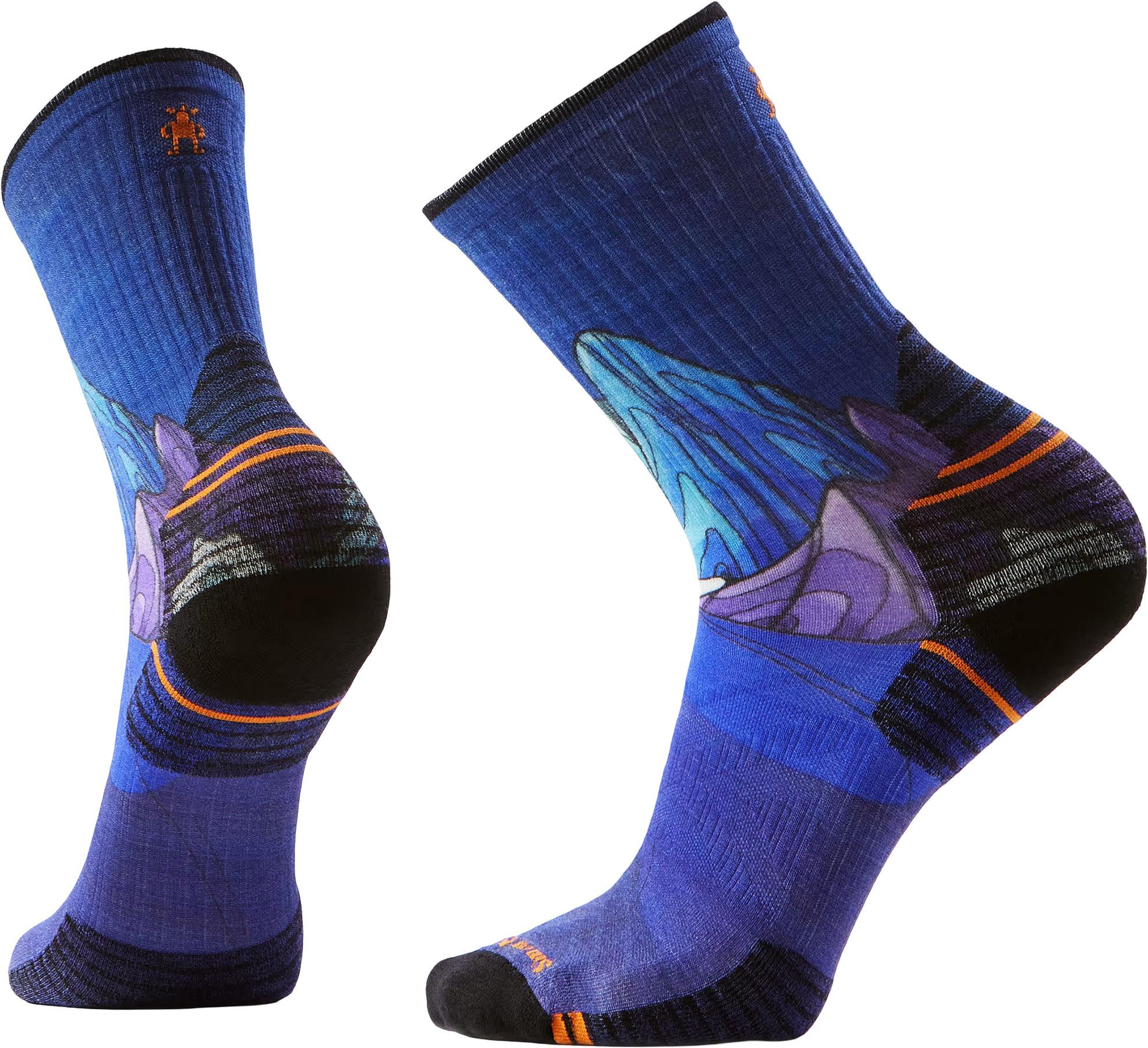 Product image for Hike Targeted Cushion Mountain Myth Print Crew Socks - Men's