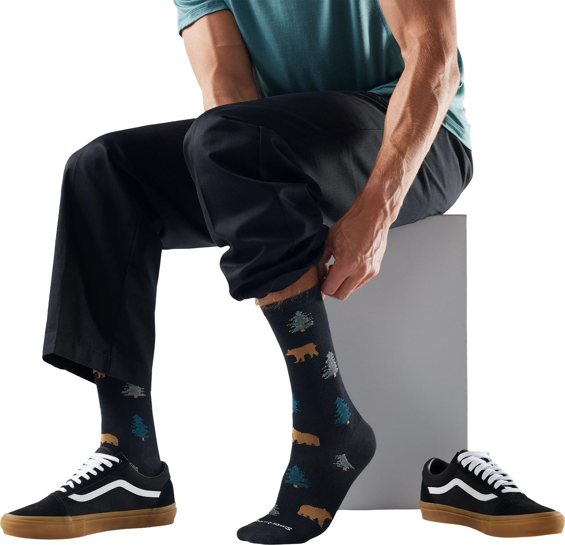 Product gallery image number 2 for product Everyday Through The Trees Crew Socks - Men's