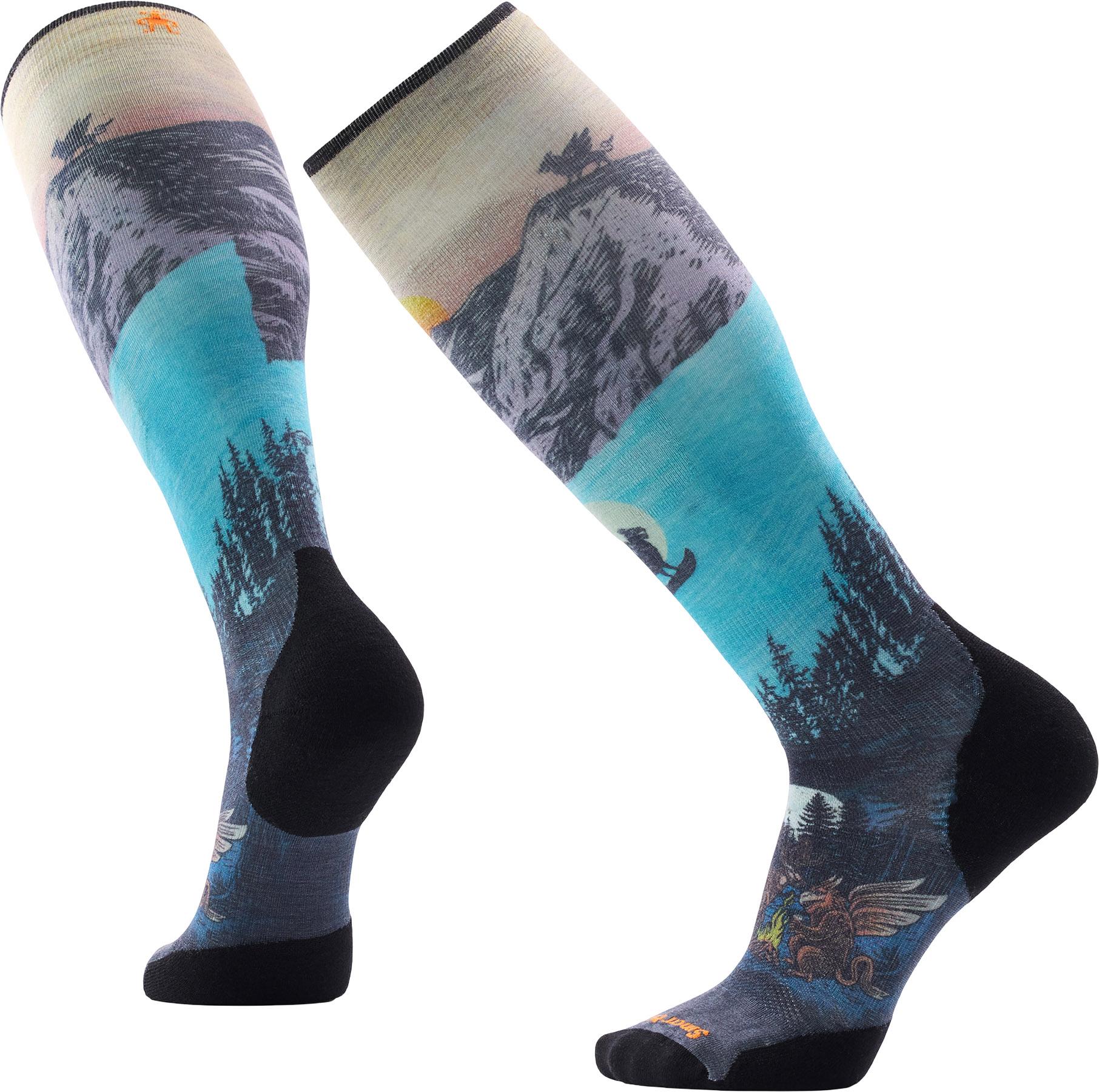 Product image for Ski Targeted Cushion Winter Phase Print OTC Socks