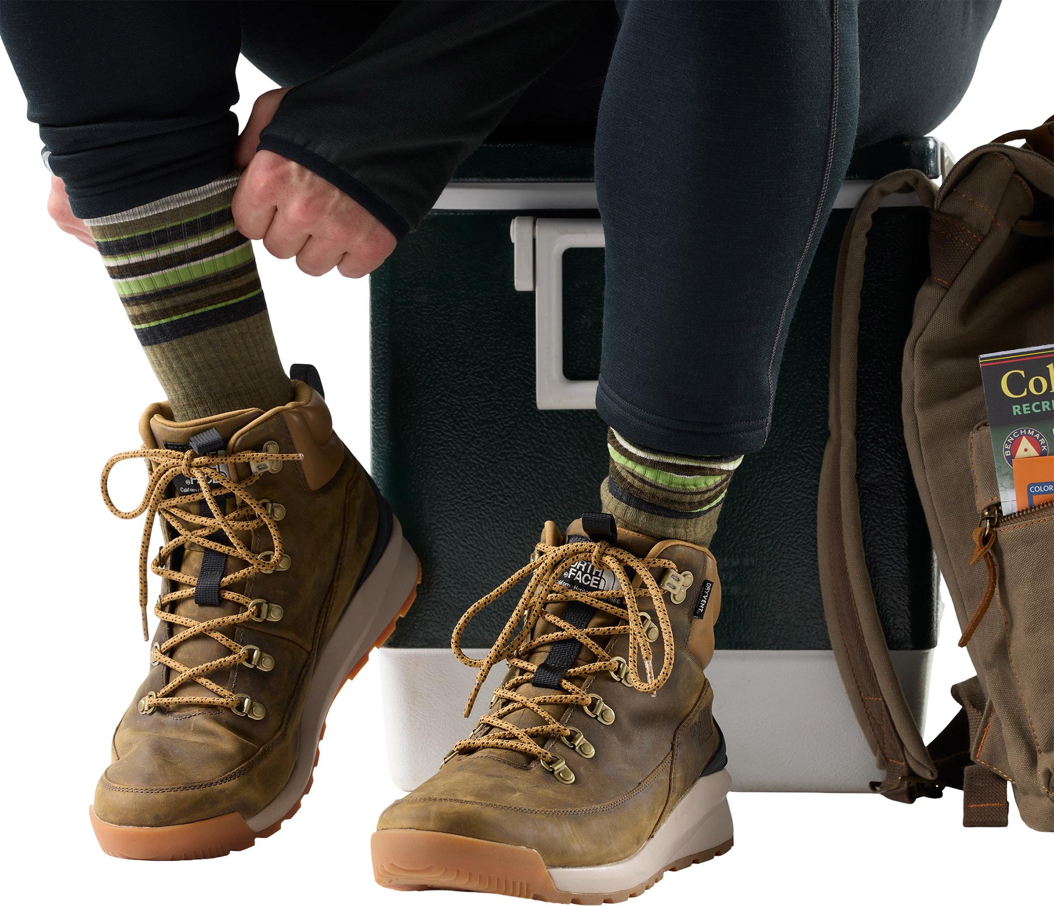 Product gallery image number 2 for product Hike Targeted Cushion Striped Crew Socks - Men's