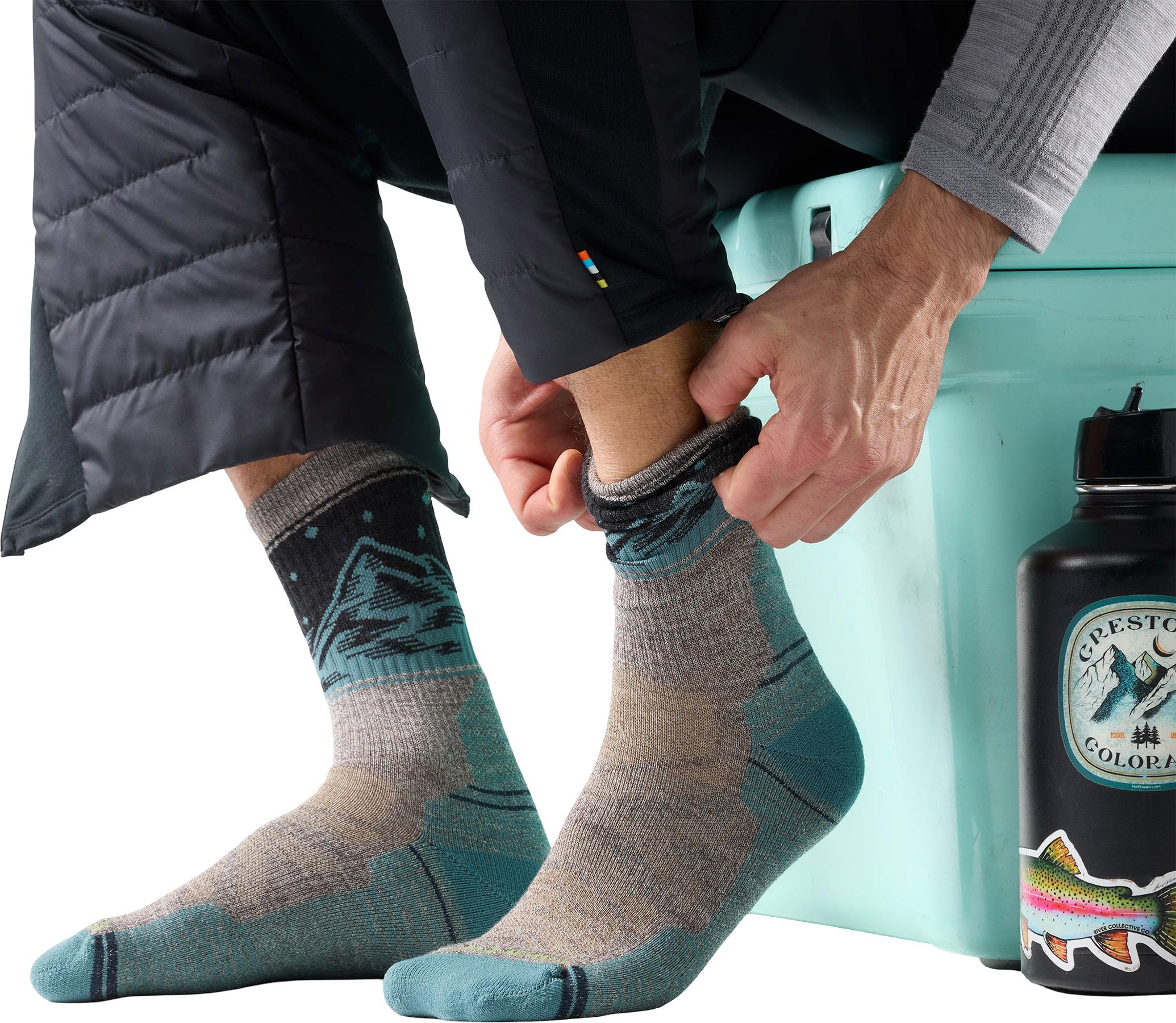 Product gallery image number 3 for product Hike Light Cushion Valley View Crew Socks - Men's