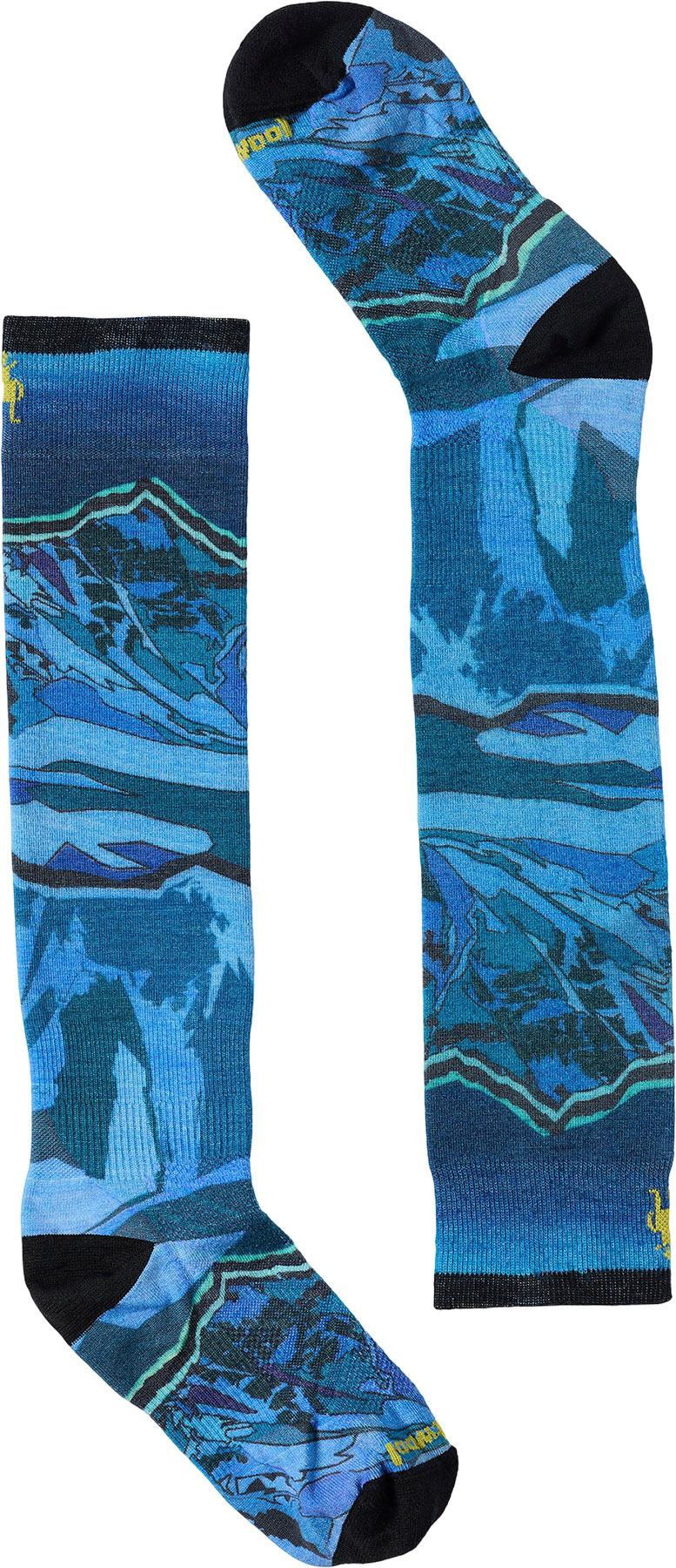 Image de produit pour Chaussettes de ski sous-genou sans matelassage avec imprimé Storm Peak - Jeune