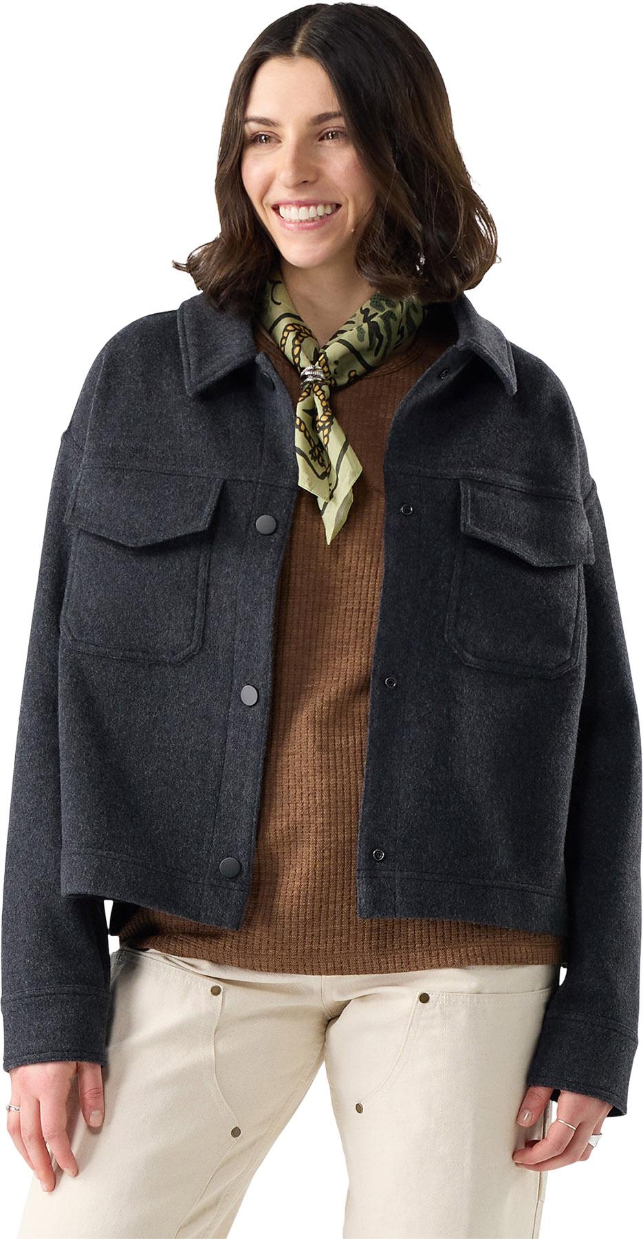 Product gallery image number 4 for product Anchor Line Cropped Shirt Jacket - Women's