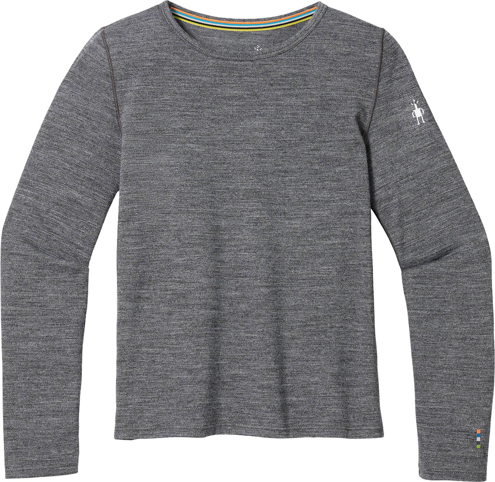 Image de produit pour Couche de base pour le haut classique à col rond en mélange de mérinos - Enfant