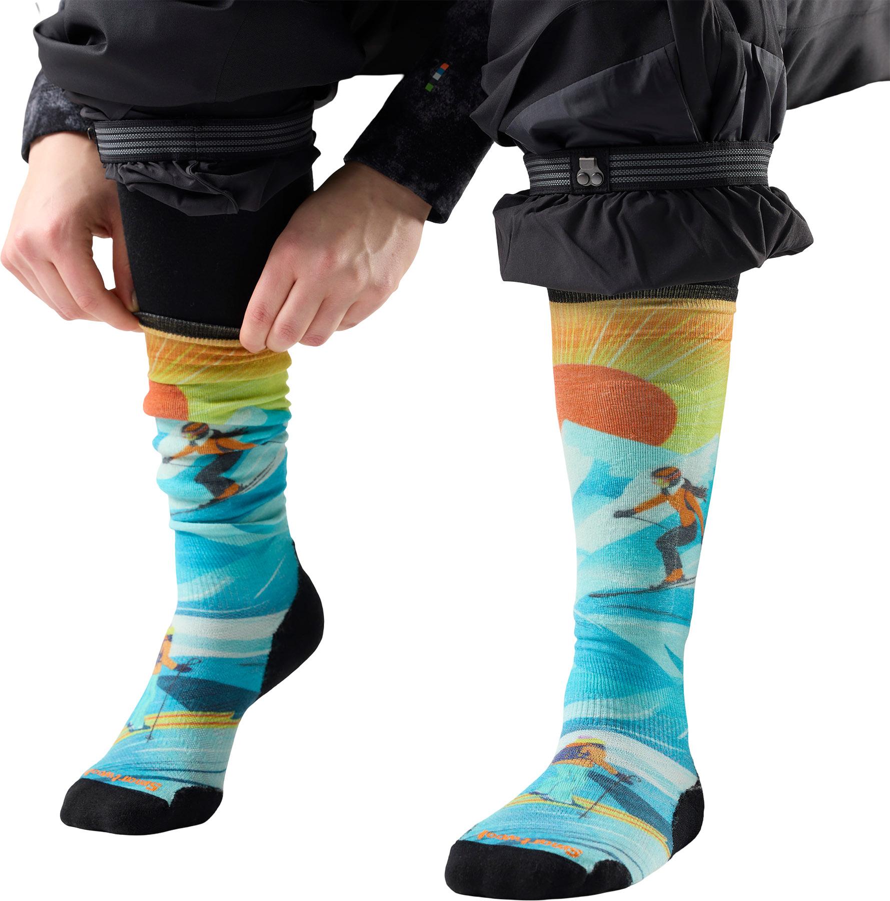 Product gallery image number 2 for product Ski Targeted Cushion Steep Days Print OTC Socks - Women's