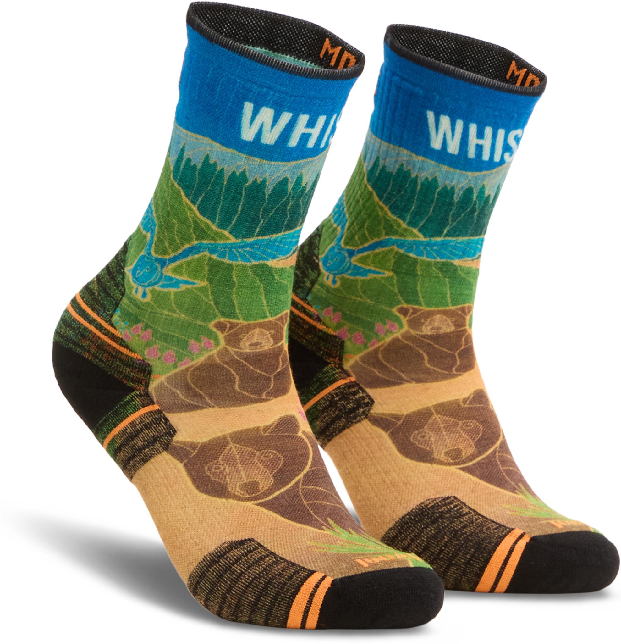 Product image for Hike Targeted Cushion Whistler Print Crew Socks - Unisex