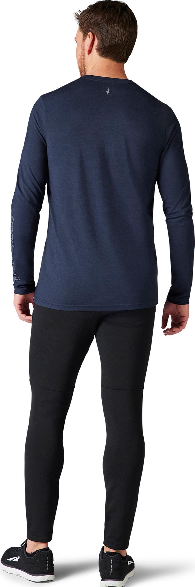 Product gallery image number 2 for product Merino Sport 150 Logo Long Sleeve Graphic Tee - Men’s