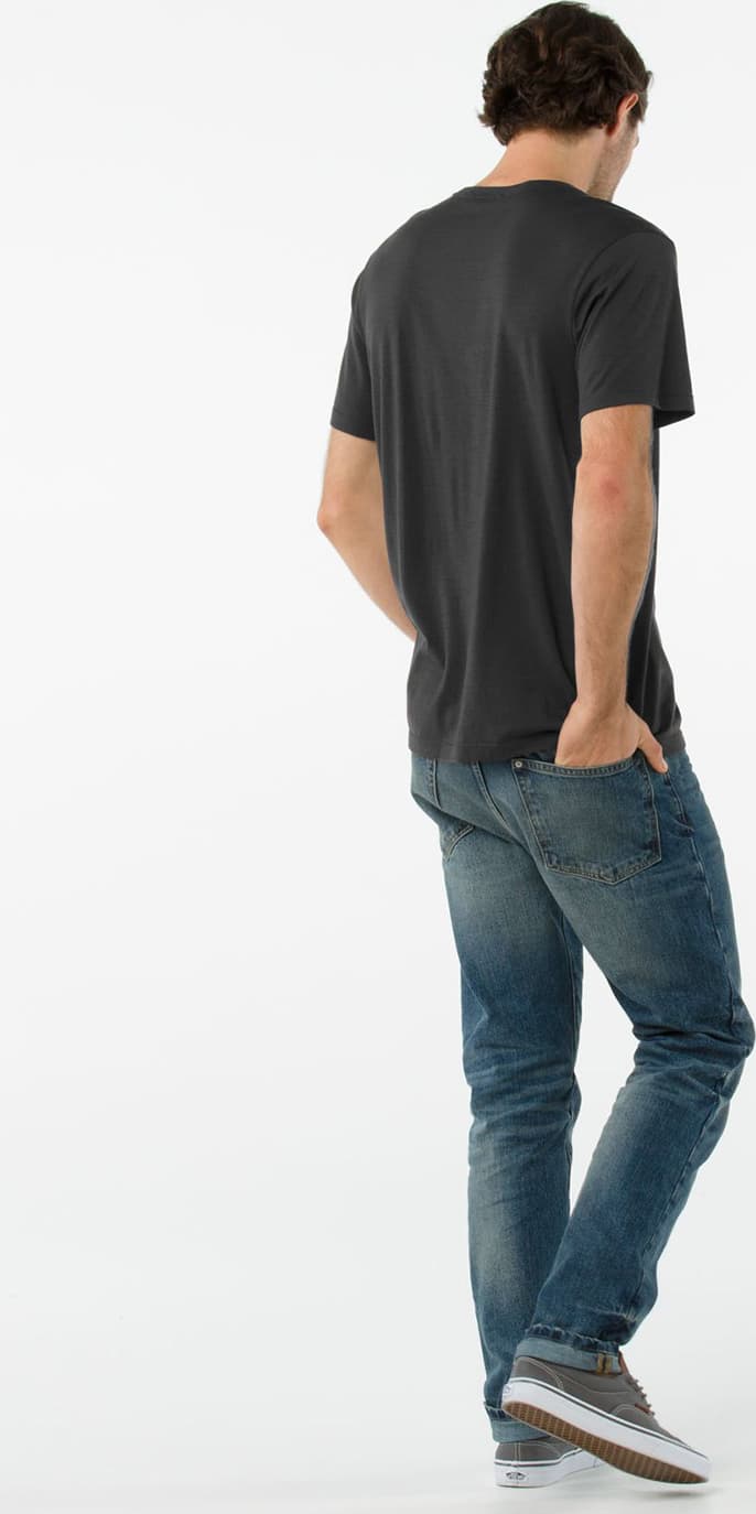 Product gallery image number 3 for product Merino 150 Micro Stripe Tee - Men's