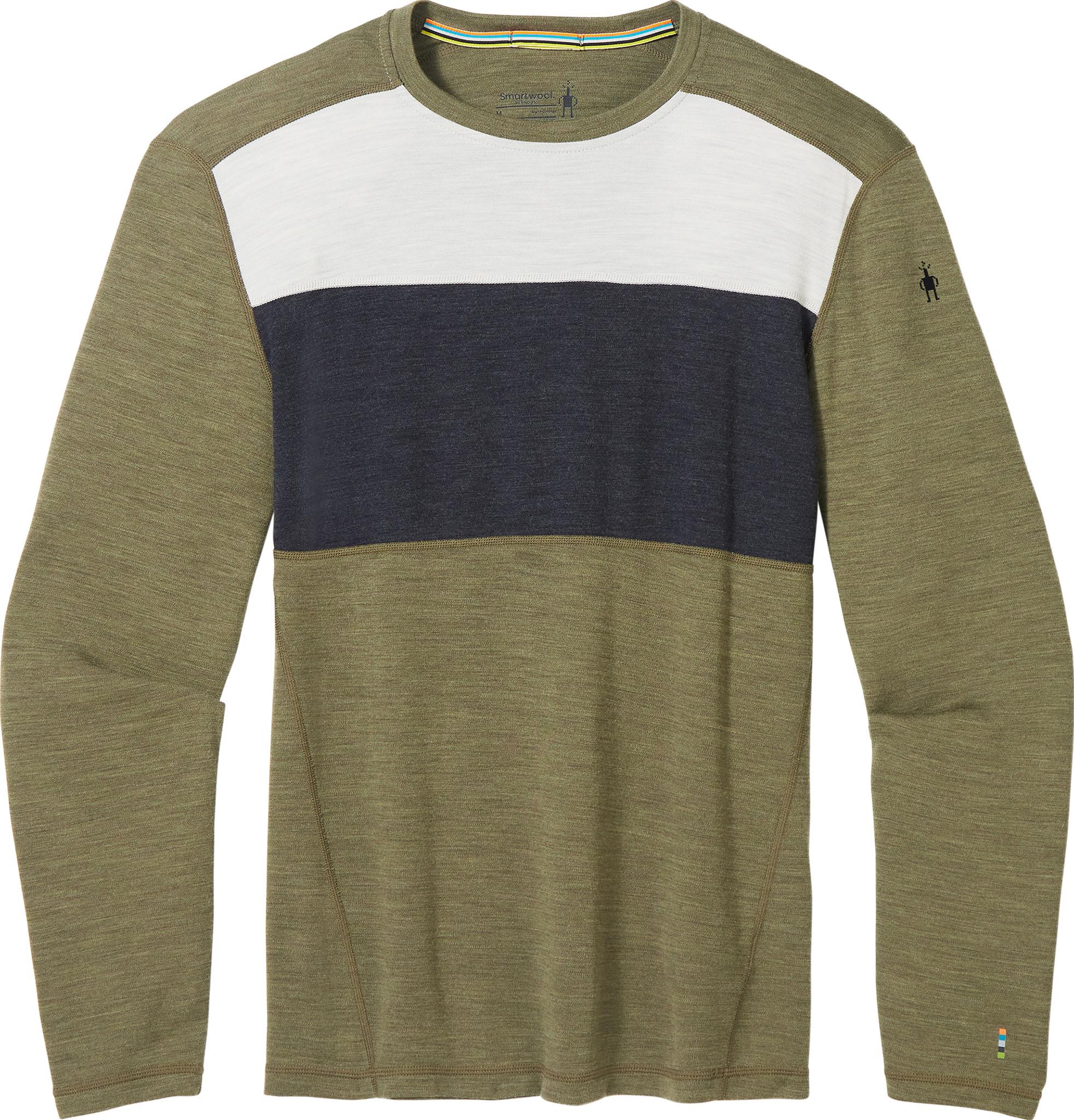 Numéro de l'image de la galerie de produits 1 pour le produit Chandail de base à col rond à contraste de couleurs Merino 250 - Homme