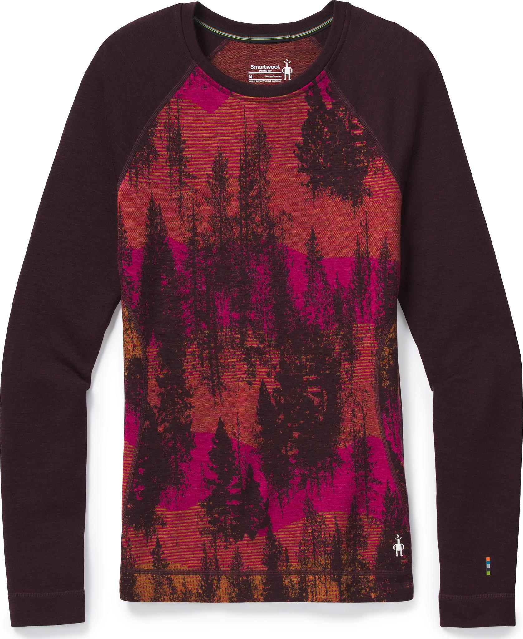 Numéro de l'image de la galerie de produits 1 pour le produit Haut couche de base à col rond Pattern Merino 250 - Femme