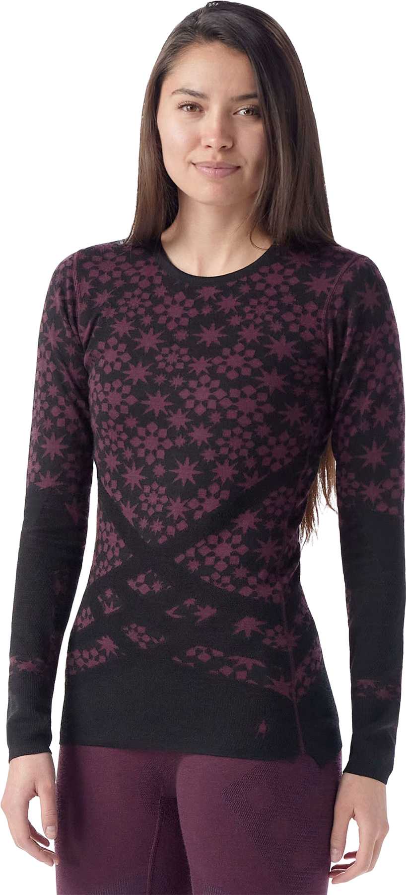 Image de produit pour Chandail à col rond motif Intraknit Merino 200 - Femme