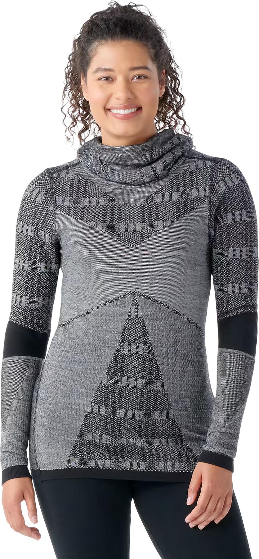 Product gallery image number 3 for product Intraknit™ Thermal Max Merino Base Layer Pattern Hoodie - Women's
