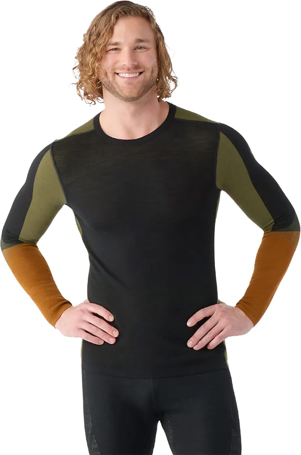Product gallery image number 3 for product Intraknit Thermal Merino Crew Neck Colorblock Base Layer Top - Men's