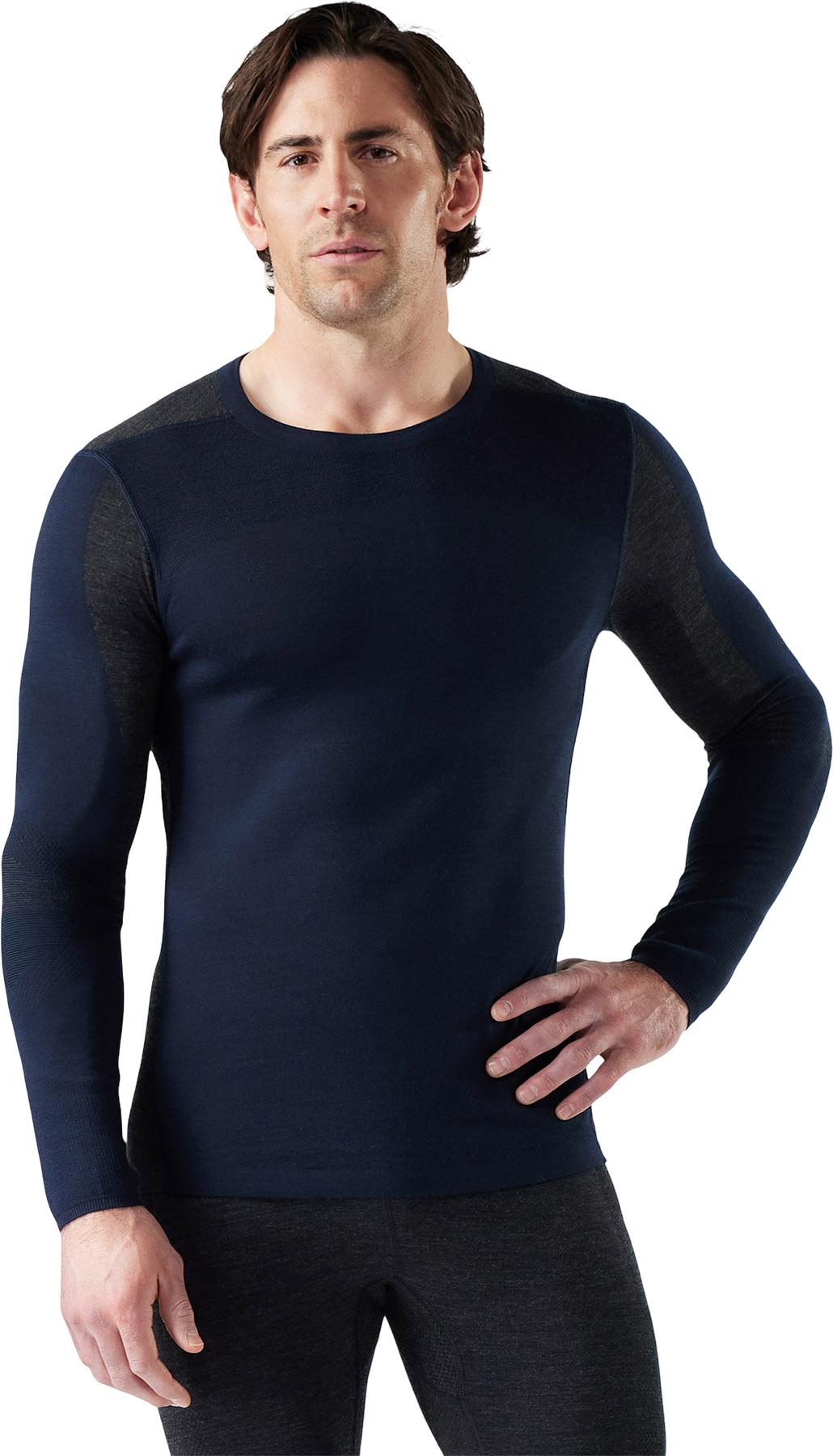 Product gallery image number 3 for product Intraknit Thermal Merino Crew Neck Colorblock Base Layer Top - Men's