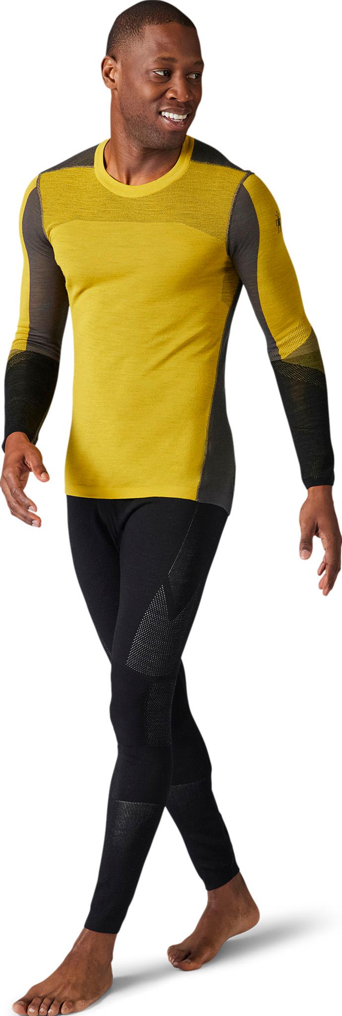 Product image for Intraknit Thermal Merino Crew Neck Colorblock Base Layer Top - Men's