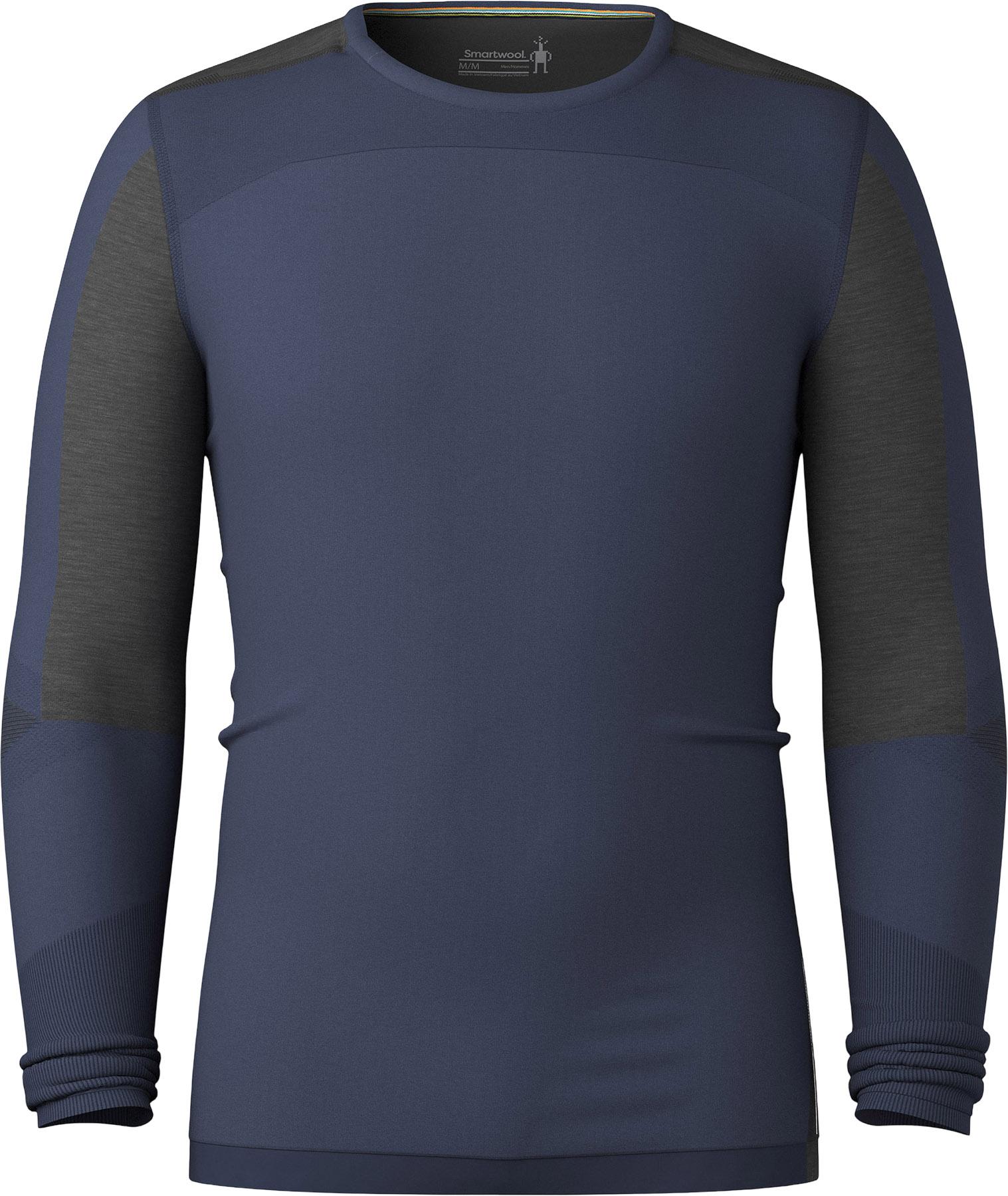 Product image for Intraknit Thermal Merino Crew Neck Colorblock Base Layer Top - Men's