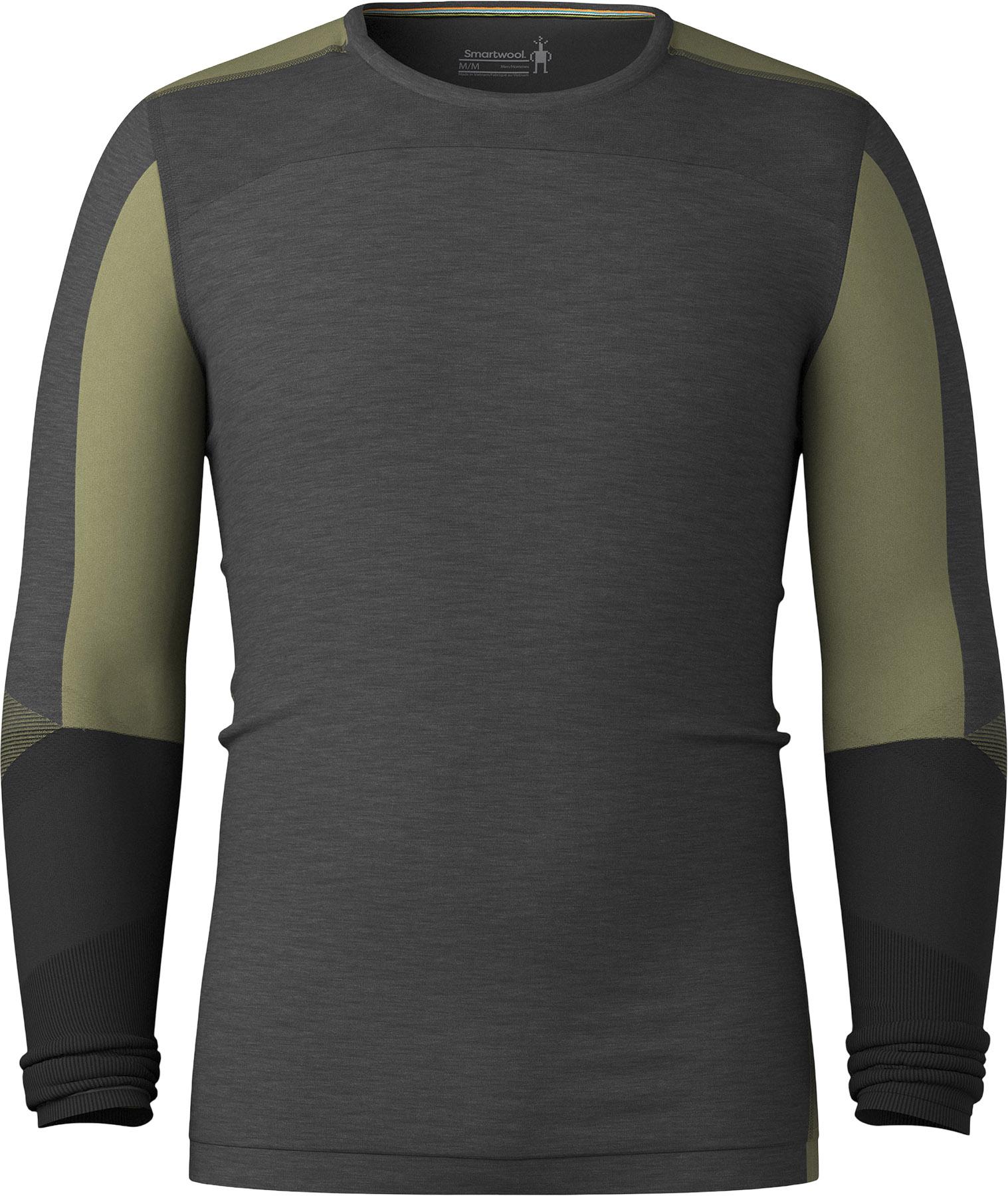 Product image for Intraknit Thermal Merino Crew Neck Colorblock Base Layer Top - Men's