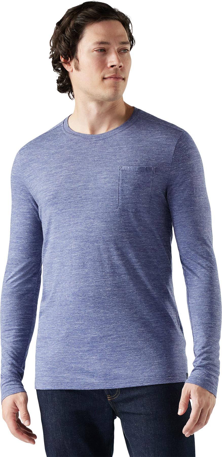 Product gallery image number 3 for product Everyday Exploration Merino Long Sleeve Pocket Tee - Men’s