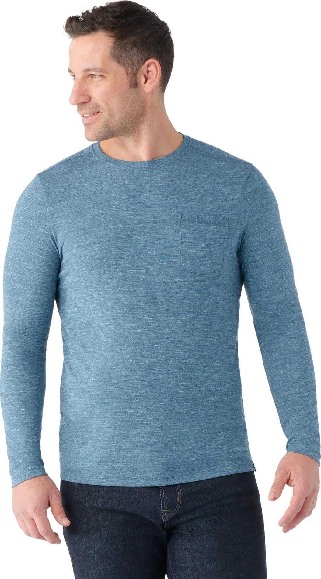 Product image for Everyday Exploration Merino Long Sleeve Pocket Tee - Men’s