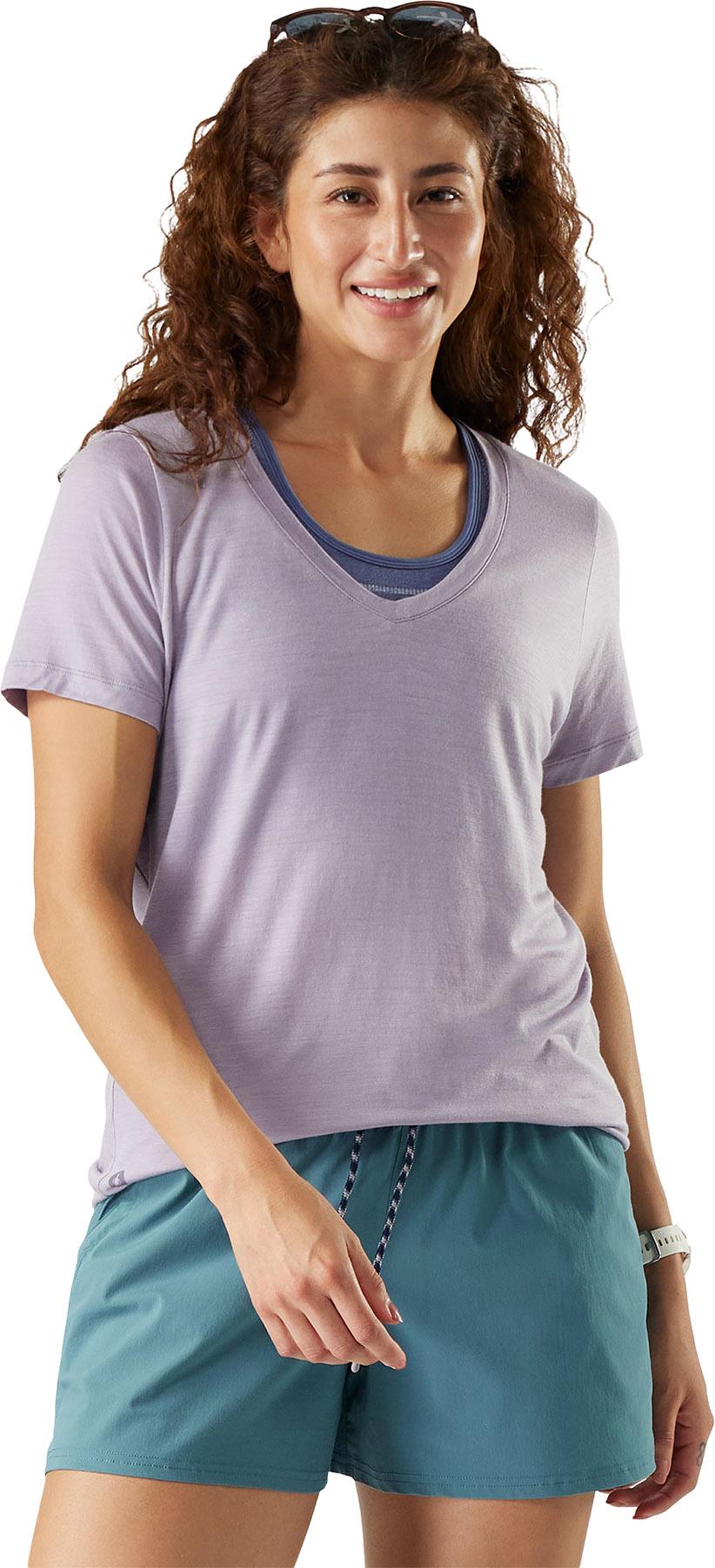 Numéro de l'image de la galerie de produits 3 pour le produit T-shirt à manches courtes et encolure en V 120 de Merino Sport - Femme