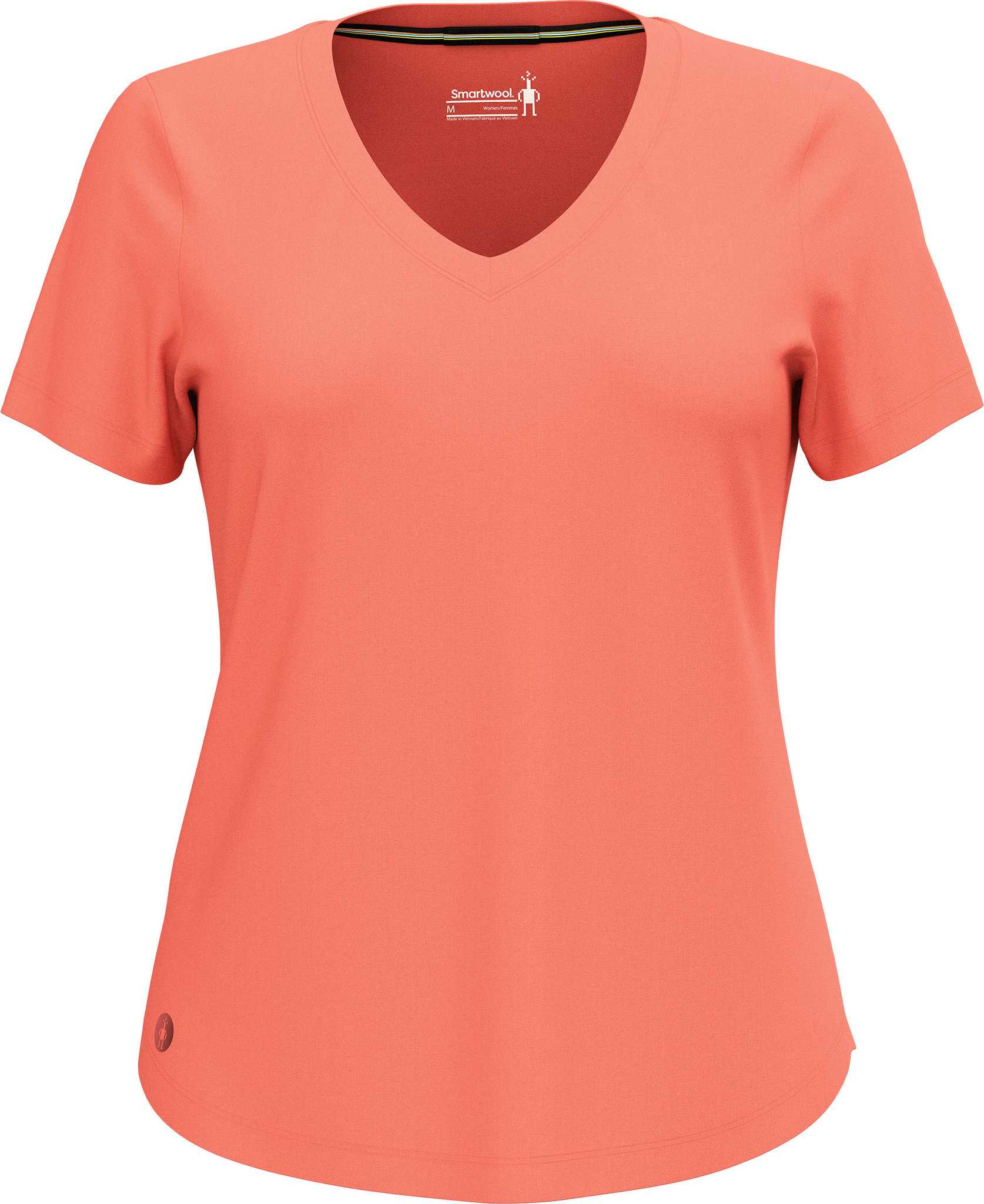 Image de produit pour T-shirt à manches courtes et encolure en V 120 de Merino Sport - Femme