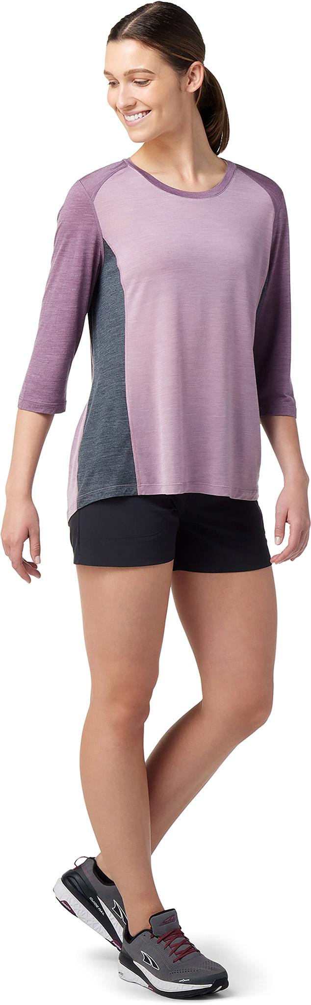 Product gallery image number 3 for product Merino Sport 120 Mountain Bike 3/4 Sleeve Tee - Women's