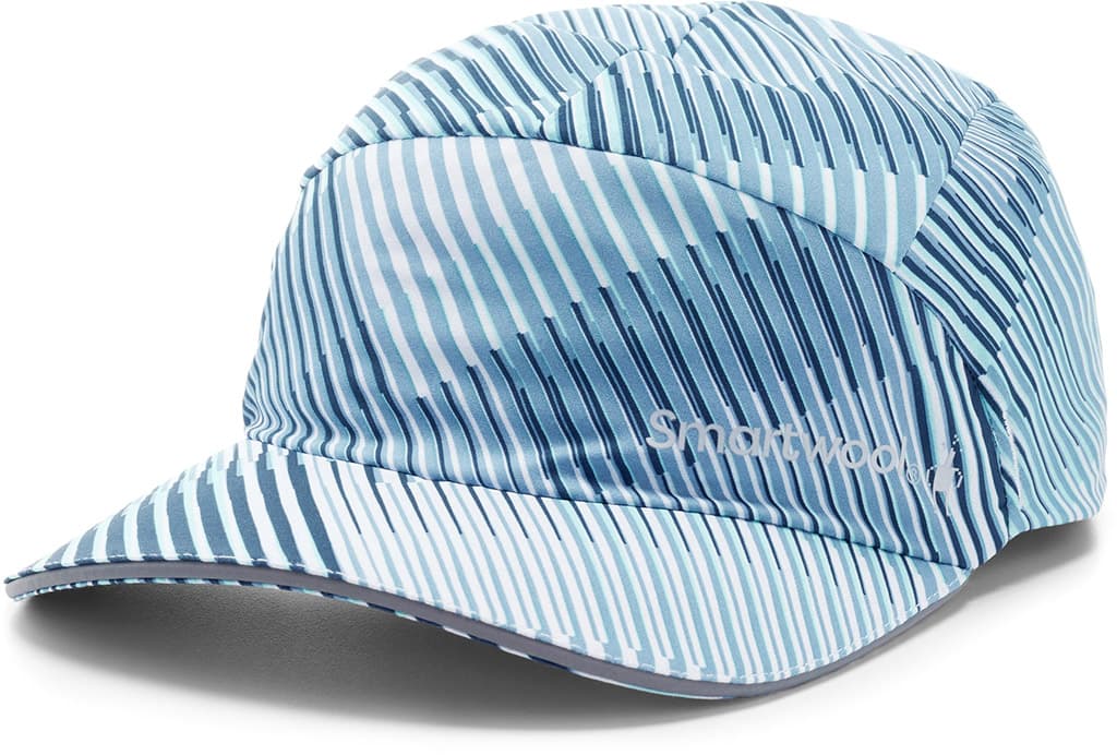 Bleached Aqua Mountain Plaid Print