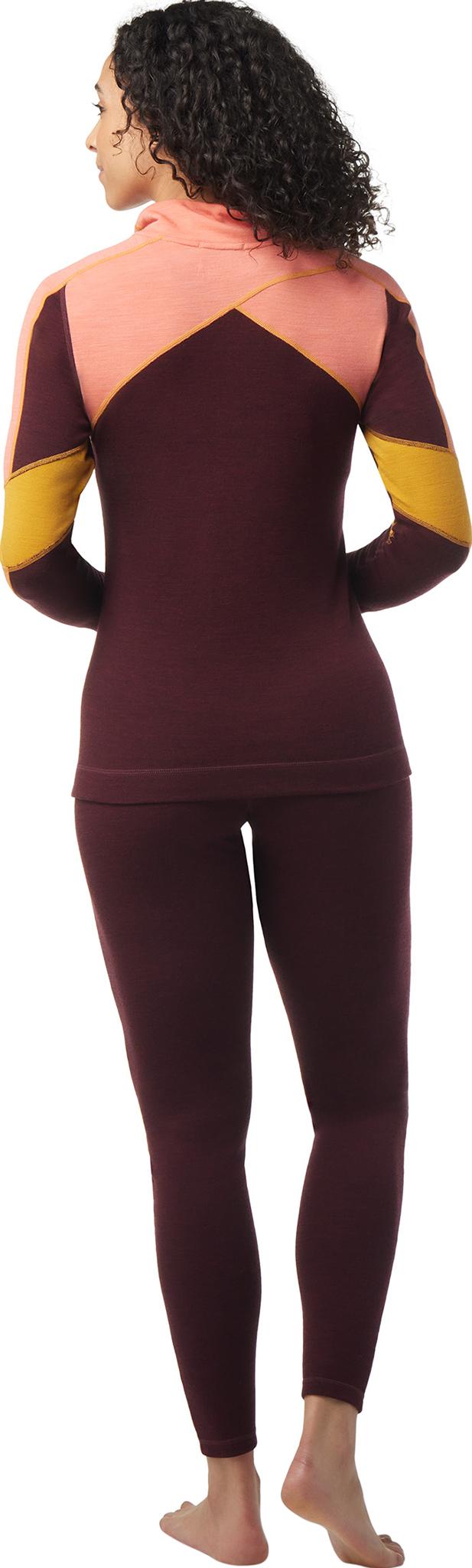 Product gallery image number 2 for product Classic Thermal Merino Colorblock 1/4 Zip Base Layer - Women's