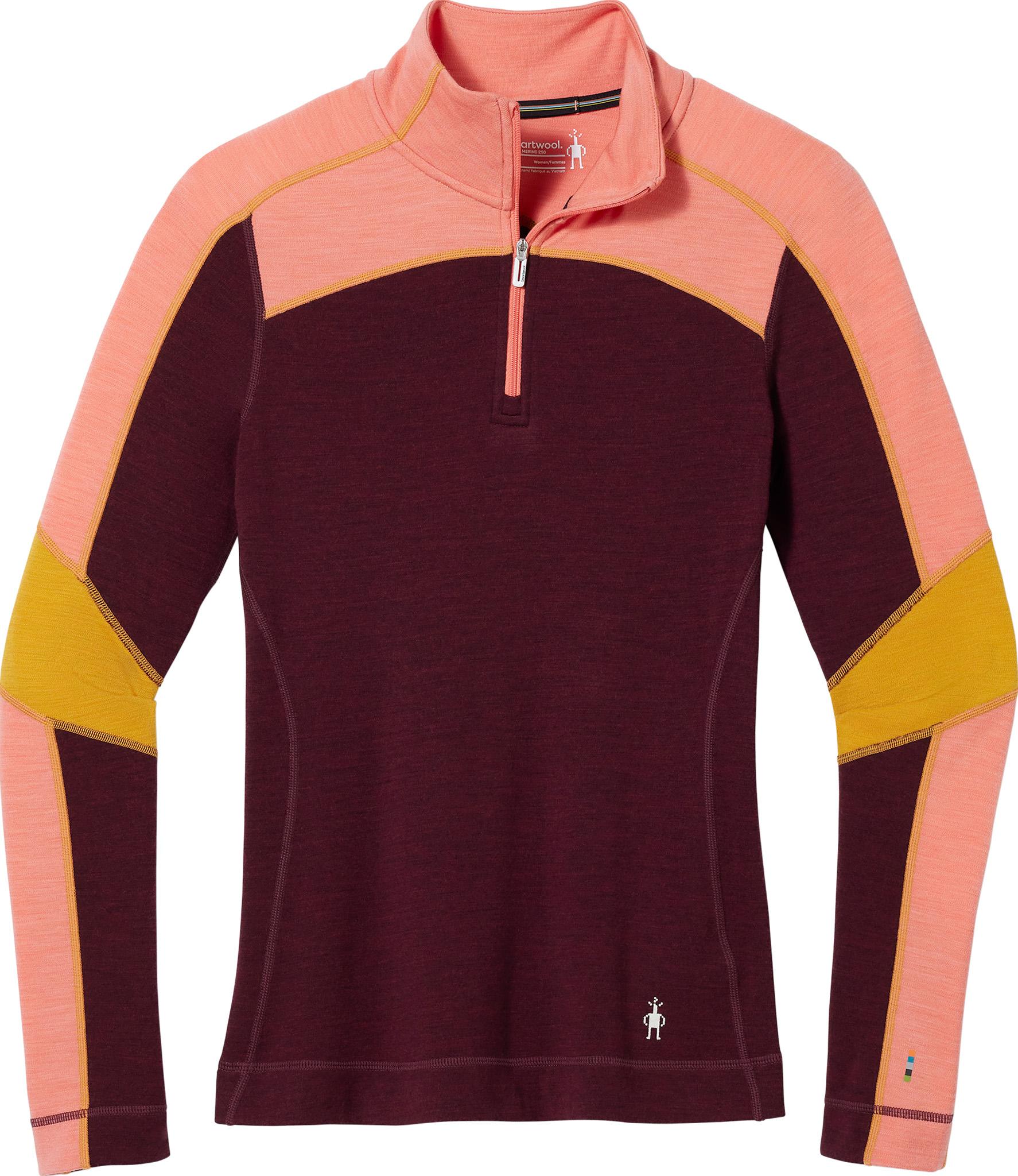 Product image for Classic Thermal Merino Colorblock 1/4 Zip Base Layer - Women's