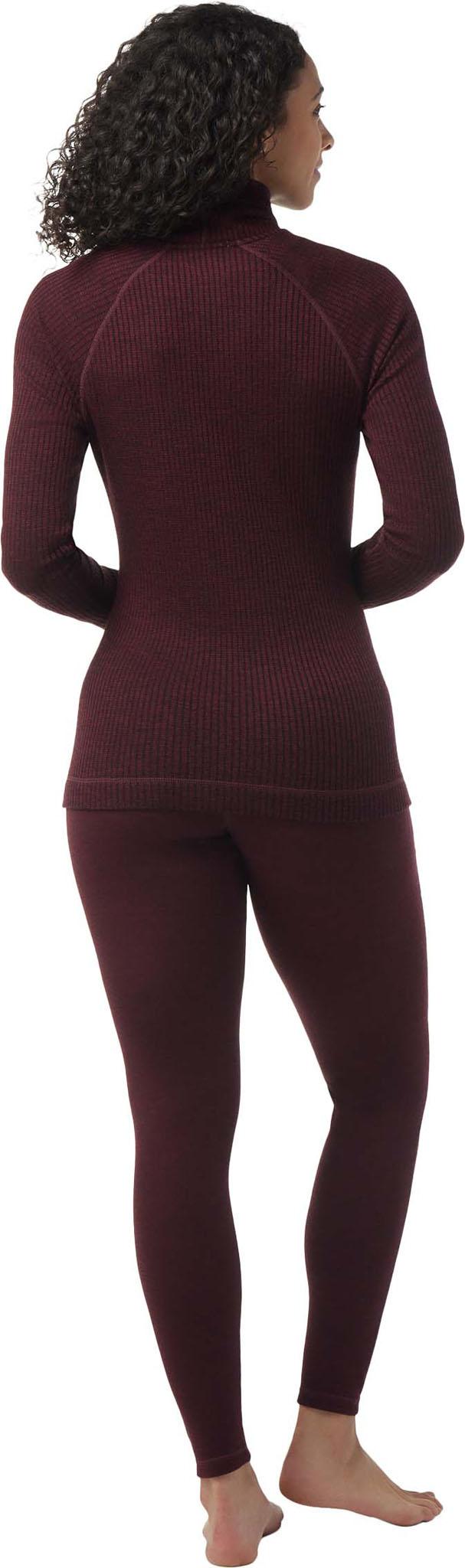 Numéro de l'image de la galerie de produits 2 pour le produit Haut à col roulé thermique en mérinos côtelé - Femme