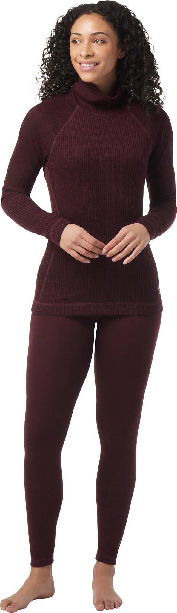 Numéro de l'image de la galerie de produits 3 pour le produit Haut à col roulé thermique en mérinos côtelé - Femme