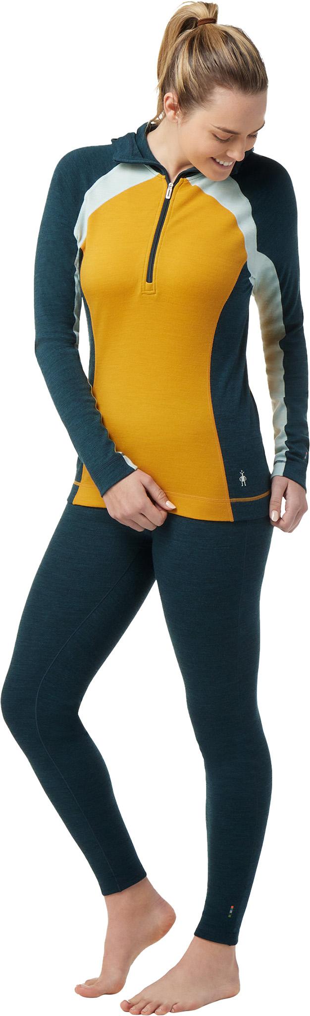 Product gallery image number 3 for product Classic Thermal Merino 1/2 Zip Base Layer Hoodie - Women's