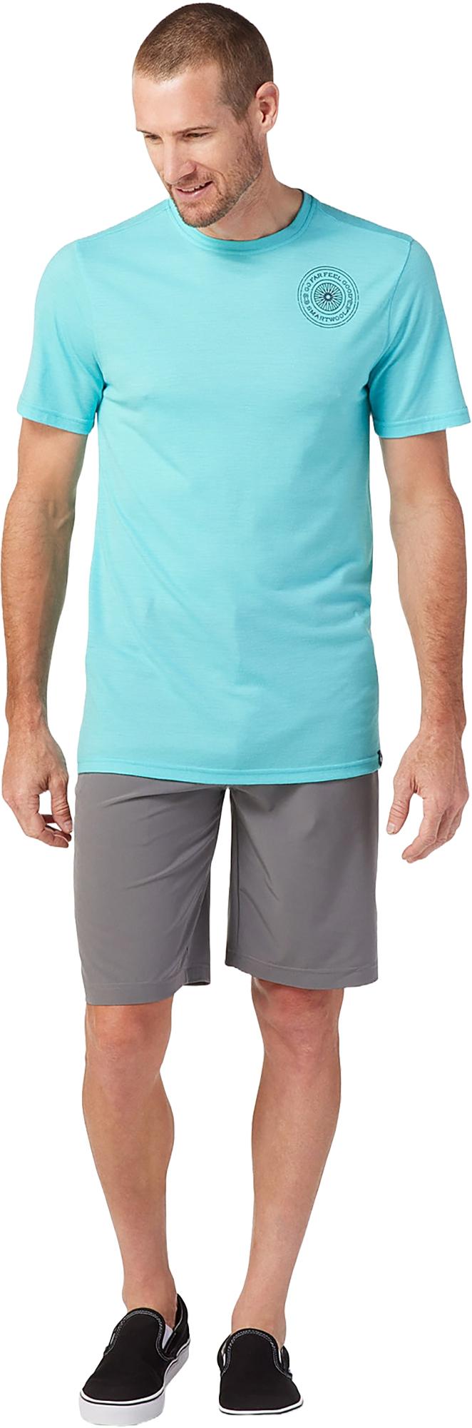 Product gallery image number 3 for product Merino Sport 150 Short Sleeve Graphic Tee Slim Fit - Men's