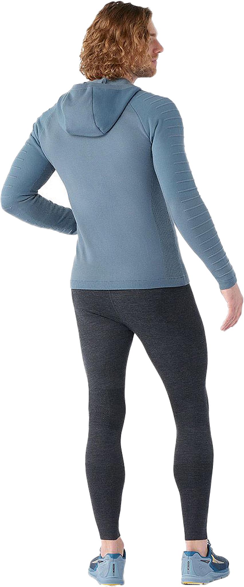 Numéro de l'image de la galerie de produits 2 pour le produit Chandail à capuchon en molleton à glissière pleine longueur mérinos Intraknit - Homme