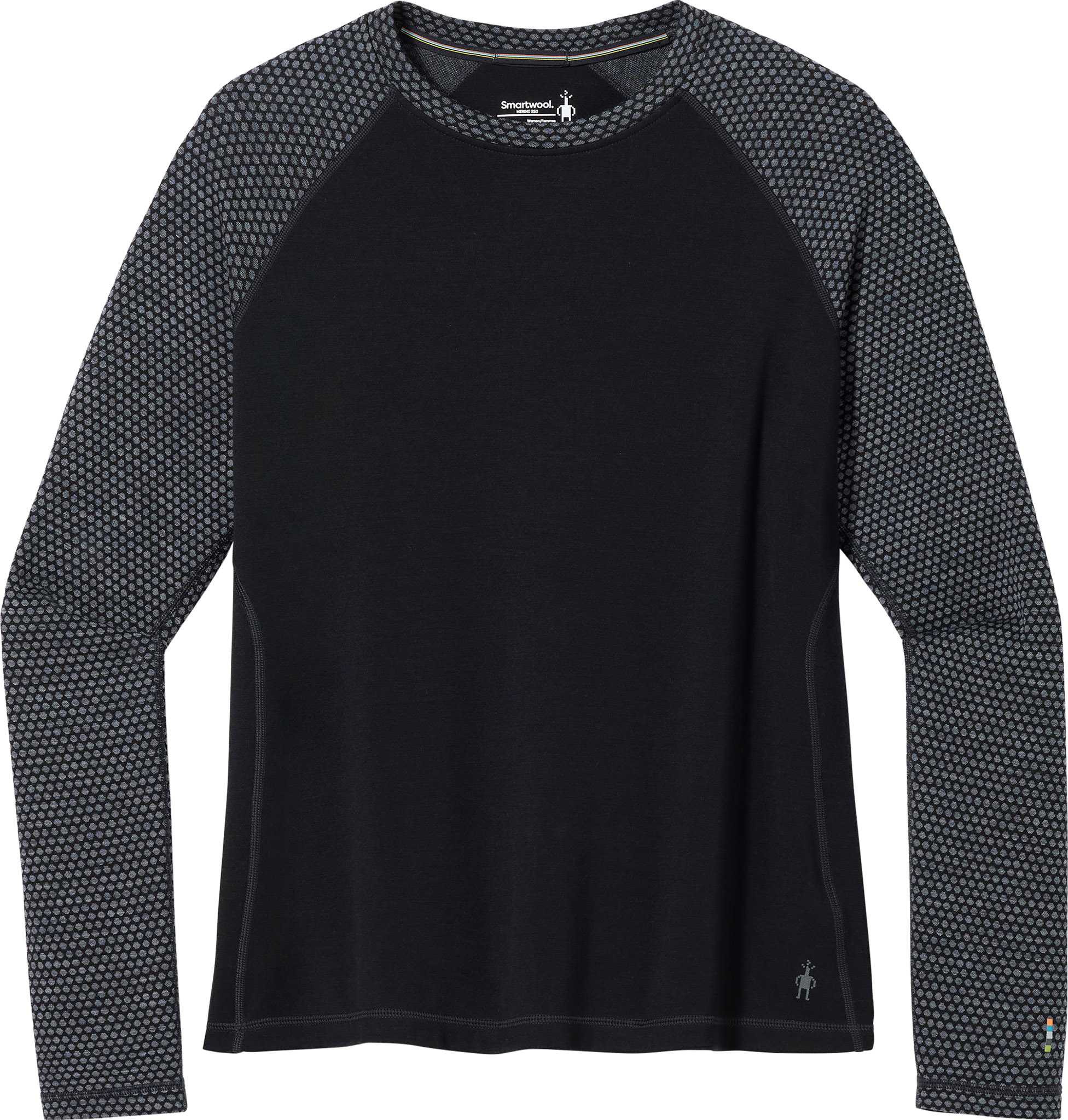 Image de produit pour Couche de base à col rond et motif thermique en laine mérinos classique grande taille - Femme