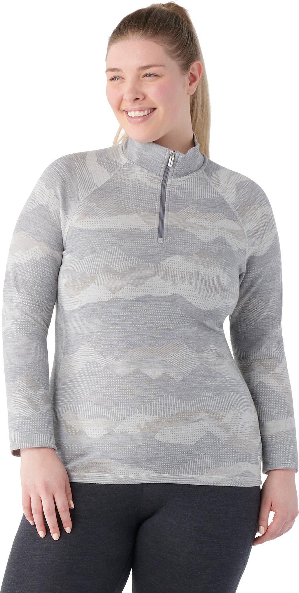 Product gallery image number 2 for product Classic Thermal Merino Plus Size 1/4 Zip Base Layer - Women's