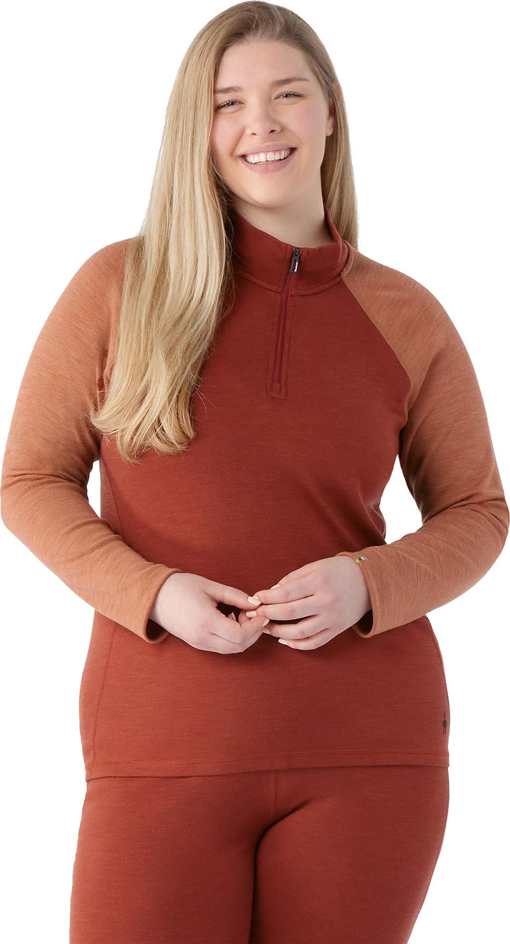 Product gallery image number 3 for product Classic Thermal Merino Plus Size 1/4 Zip Base Layer - Women's