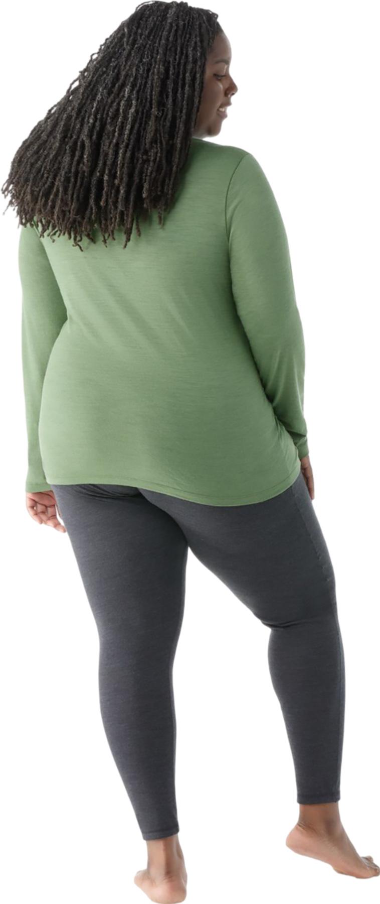 Numéro de l'image de la galerie de produits 2 pour le produit Haut couche de base à manches longues en mérinos toutes saisons Classic - Grande taille - Femme