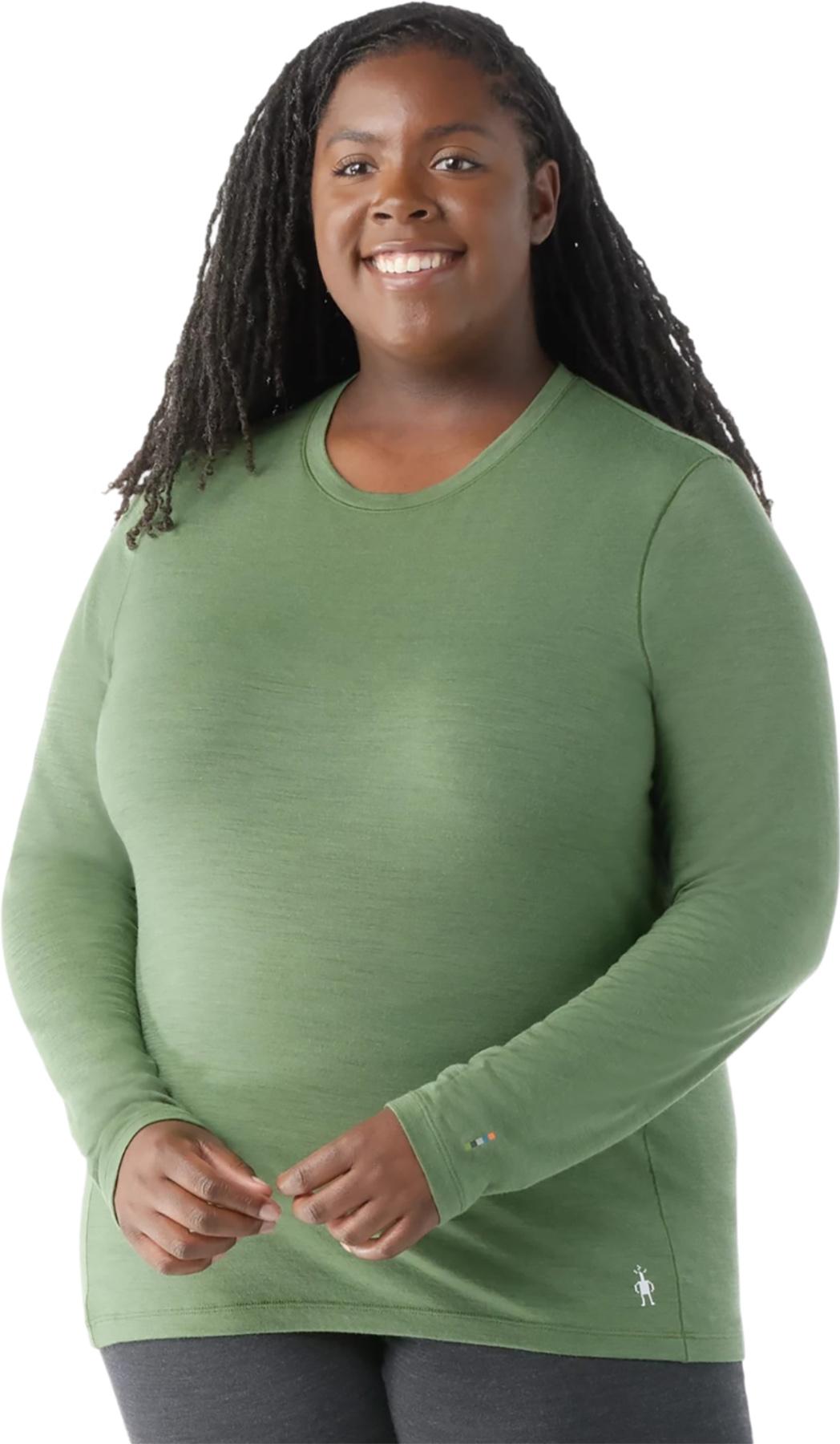 Numéro de l'image de la galerie de produits 3 pour le produit Haut couche de base à manches longues en mérinos toutes saisons Classic - Grande taille - Femme