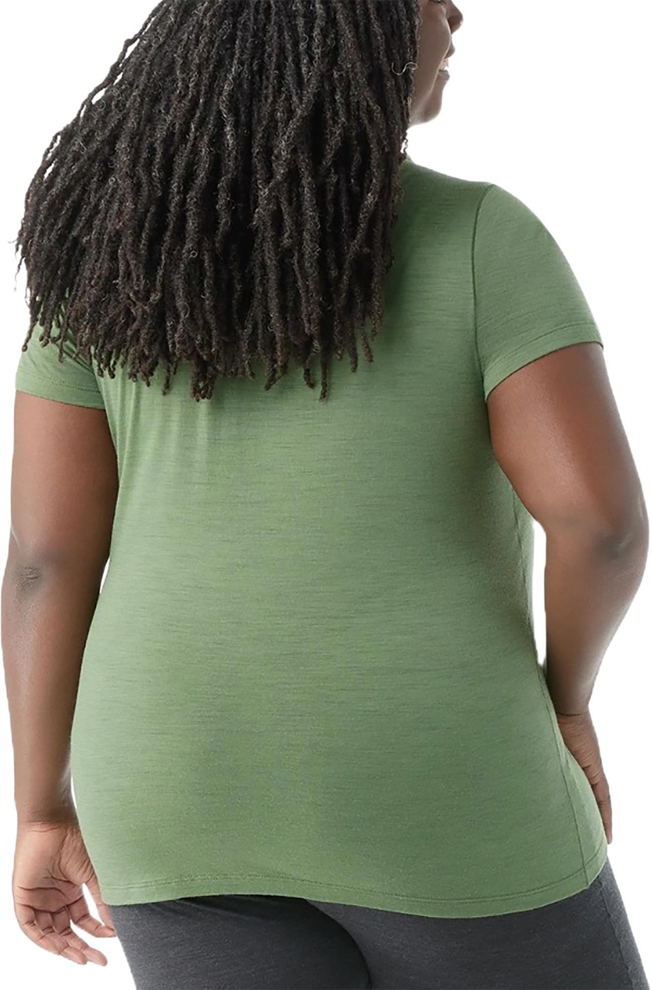 Numéro de l'image de la galerie de produits 2 pour le produit T-shirt à manches courtes grande taille en laine mérinos - Femme
