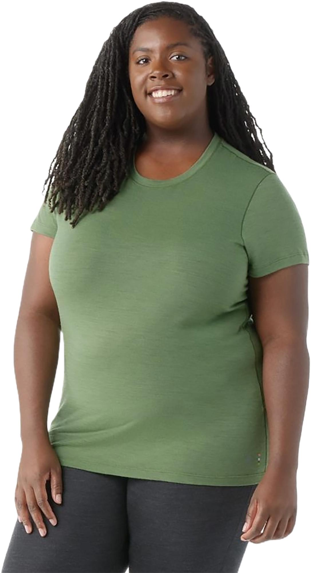 Numéro de l'image de la galerie de produits 3 pour le produit T-shirt à manches courtes grande taille en laine mérinos - Femme