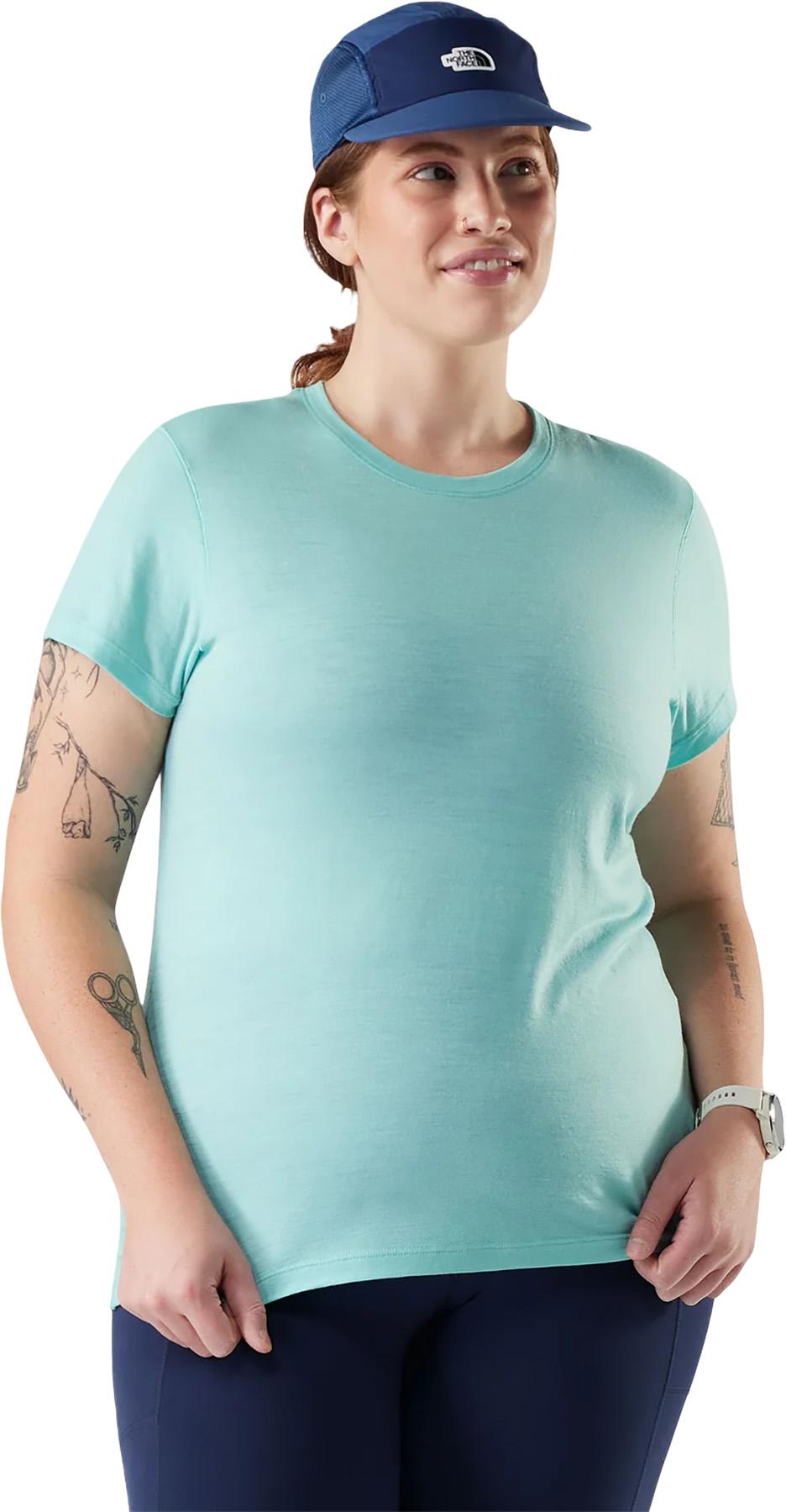 Product gallery image number 3 for product Merino Plus Size Short Sleeve Tee - Women's