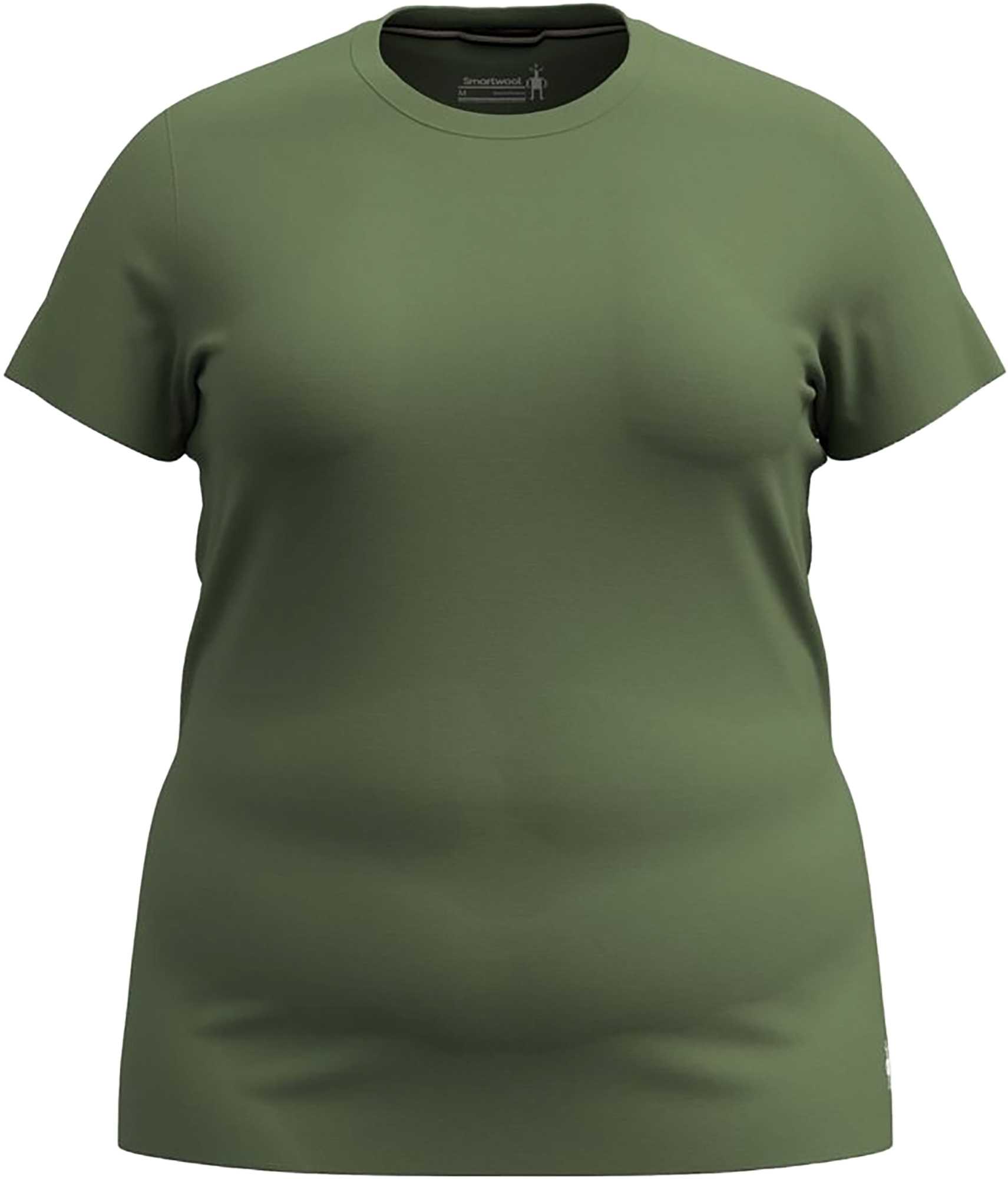 Image de produit pour T-shirt à manches courtes grande taille en laine mérinos - Femme