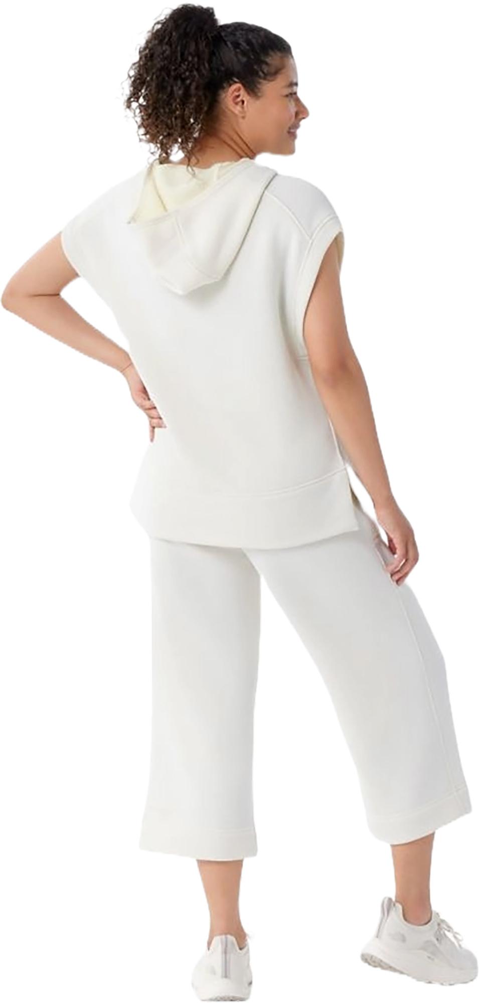 Product gallery image number 3 for product Recycled Terry Short Sleeve Hoodie Sweatshirt - Women's