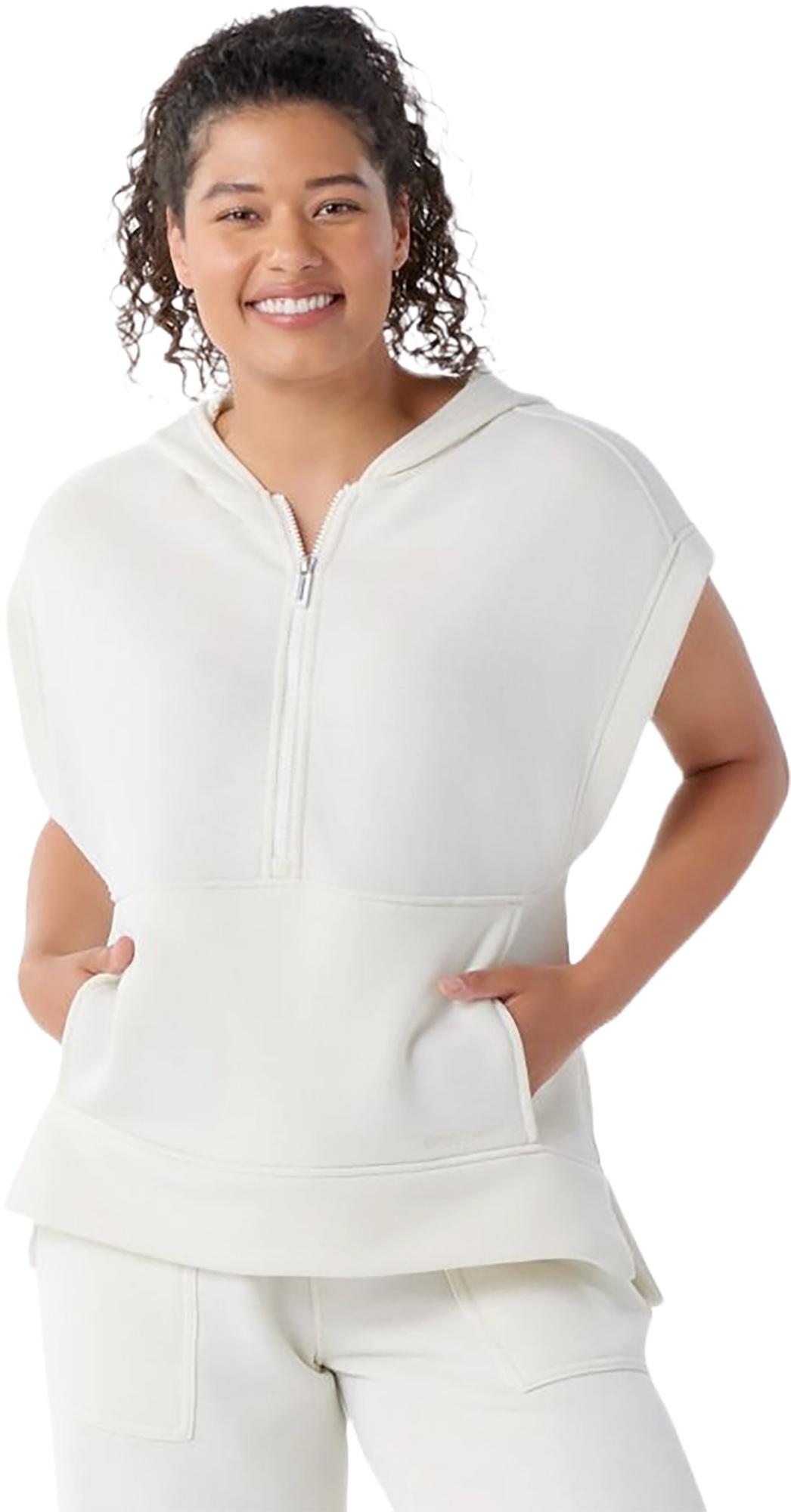 Product gallery image number 2 for product Recycled Terry Short Sleeve Hoodie Sweatshirt - Women's