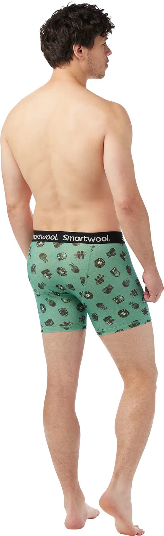 Product gallery image number 2 for product Merino Print Boxed Boxer Brief 4.75 in - Men's